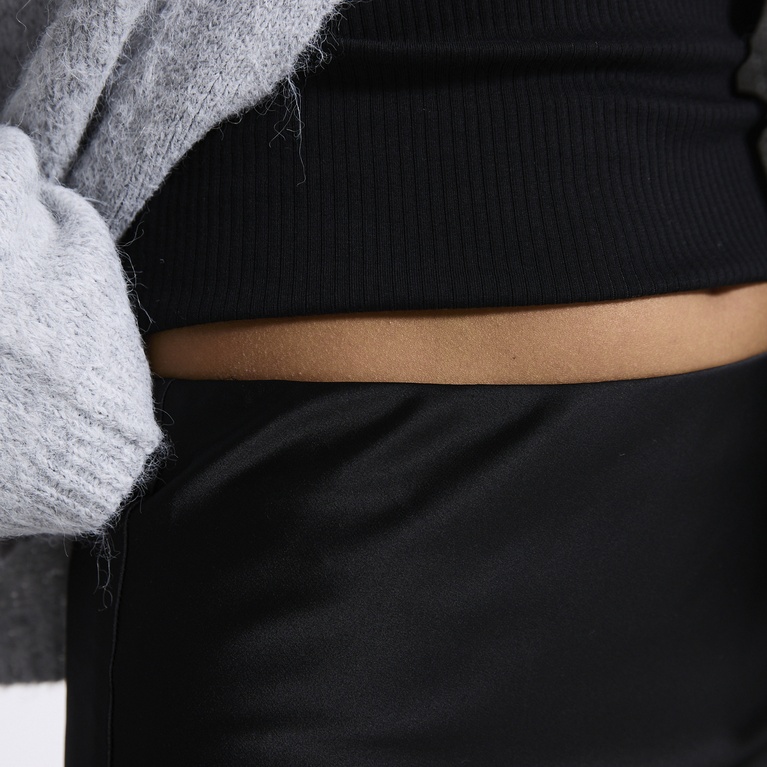 Satin skirt "Corinne" Black